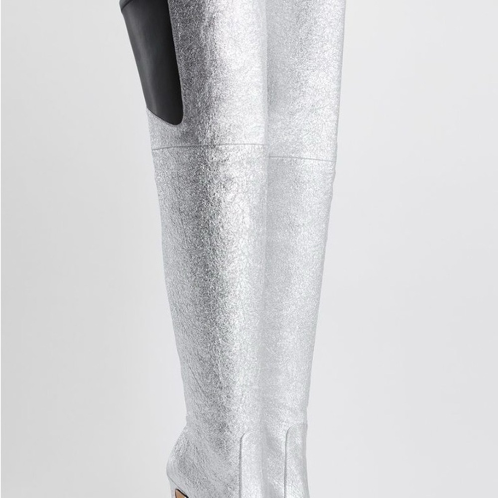 Good American Silver Over-the-Knee Boots - Picture 7 of 7